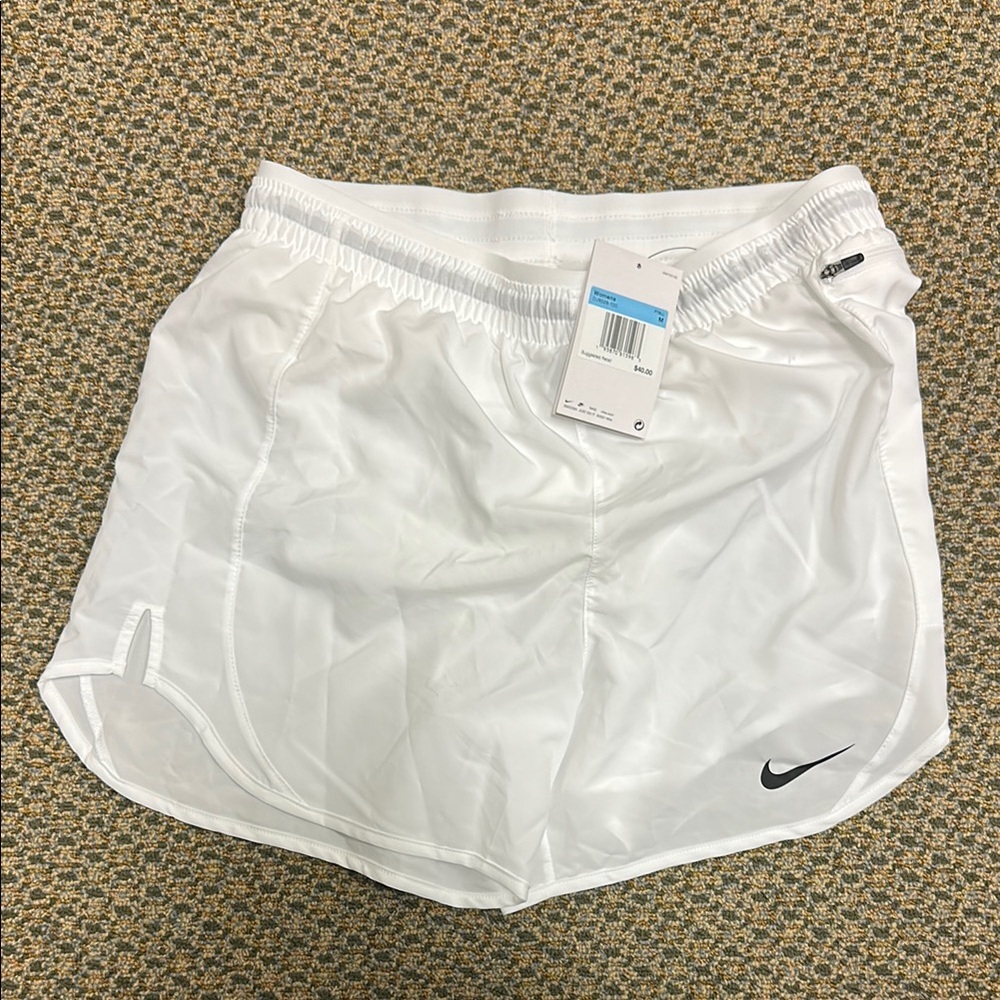 Nike White Running Shorts
